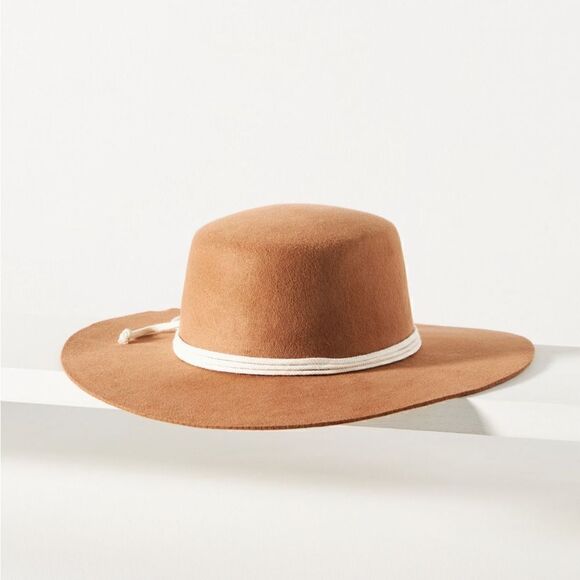 Anthropologie x San Diego Hat Co. Rope Rancher  Hat Camel Tan color - Picture 2 of 8